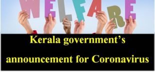 Kerala government announcement for coronavirus